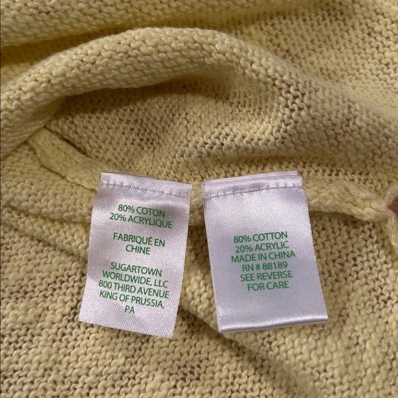 Lilly Pulitzer Danette Sweater Yellow Sunny Days Size XL - Picture 6 of 9